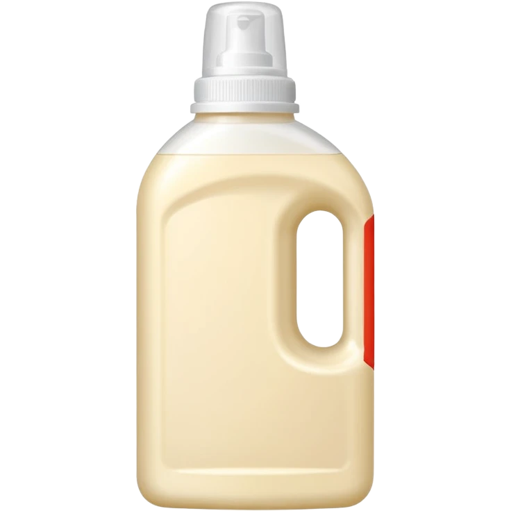 detergent bottle, cream colored, white cap emoji