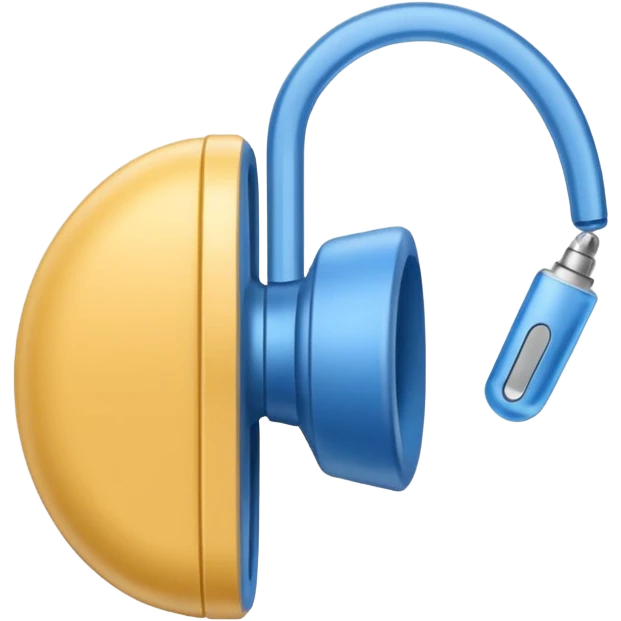 blue hearing aid emoji