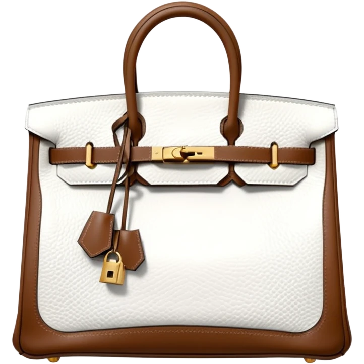 hermes birkin himalayan bag white emoji