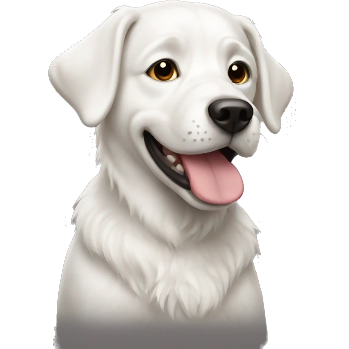 White dog  emoji