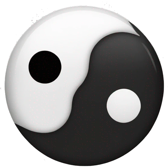 Yin yang emoji