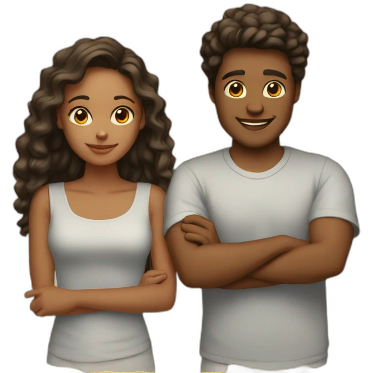 Young couples  emoji