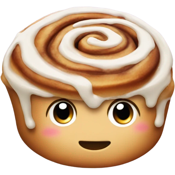 Icing cinnamon bun  emoji
