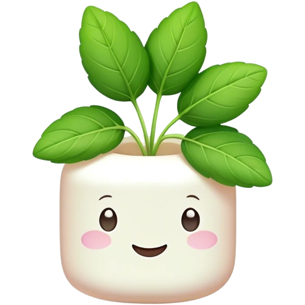 Marshmallow herb  emoji