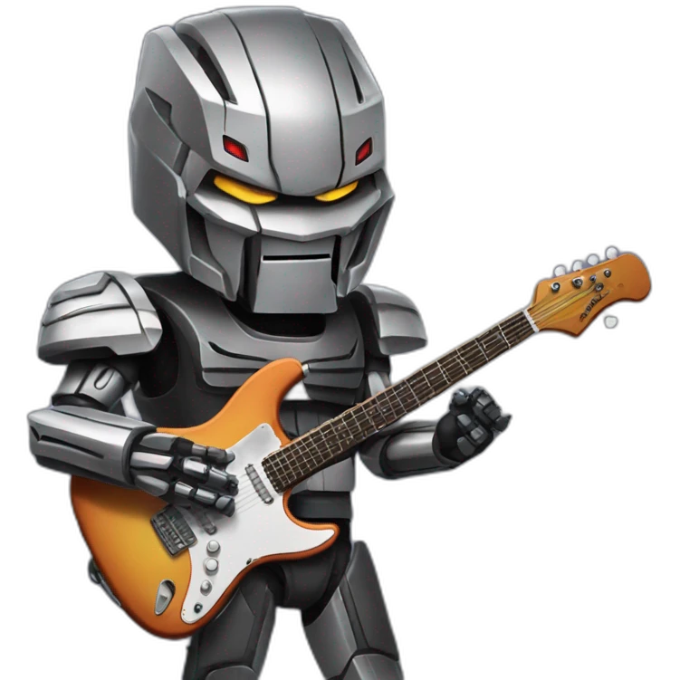 Megatron who play guitar emoji