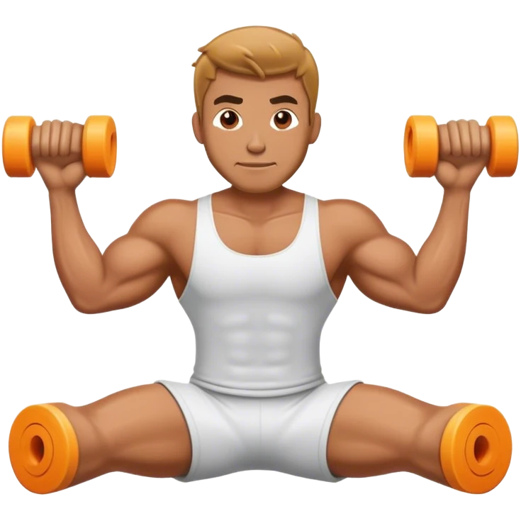 buff guy foam-roller emoji
