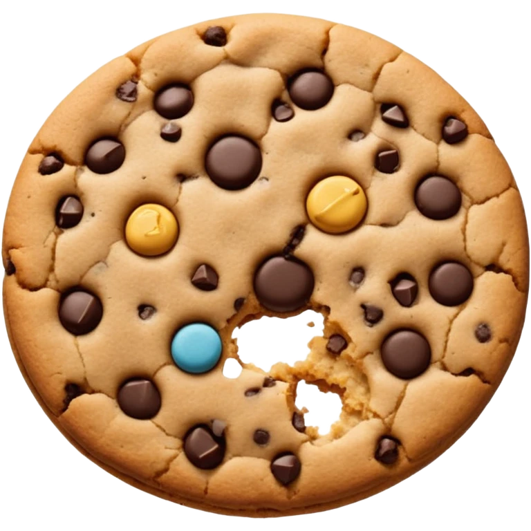 Chocolate crip chip cookie  emoji