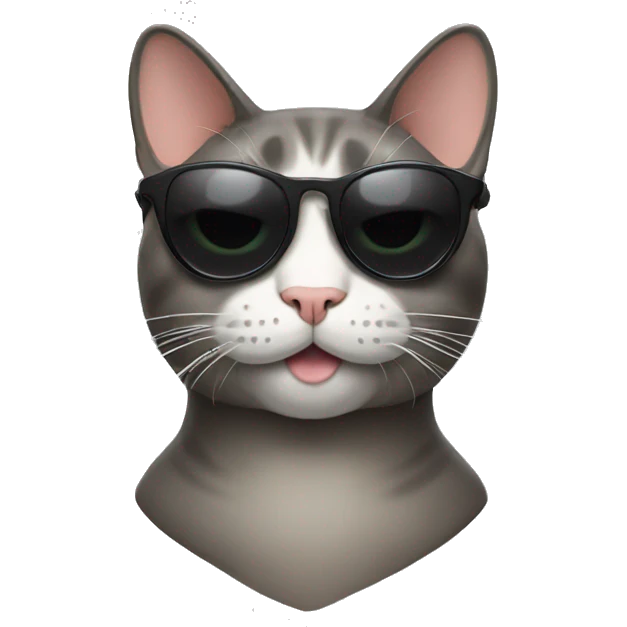 Cat with sunglasses emoji