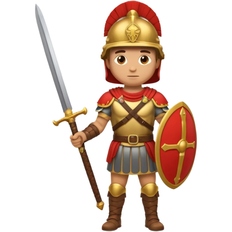 emoji de soldado romano alto y fuerte cuerpo entero emoji
