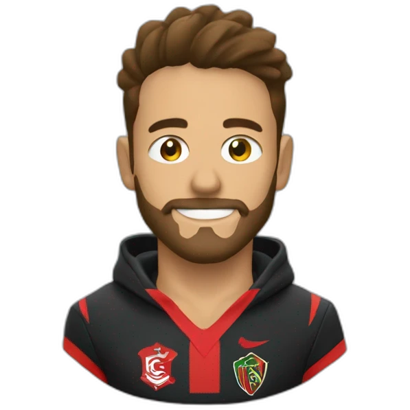Escudo do time do Flamengo emoji