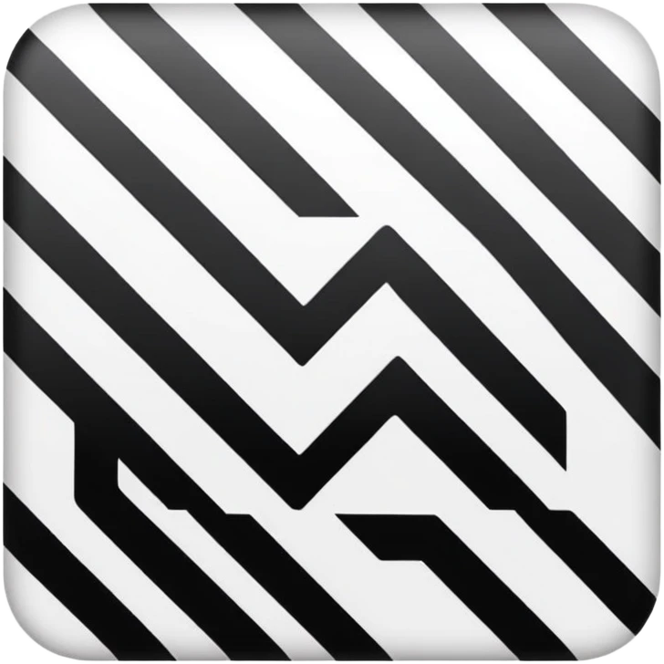 black and white checkered square emoji
