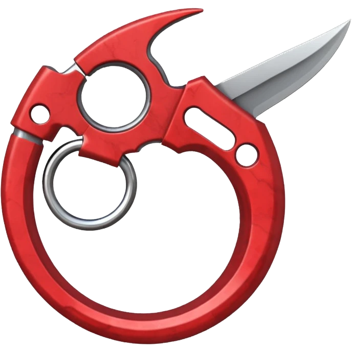 Single blade karambit , the blade needs to be a marble red  emoji