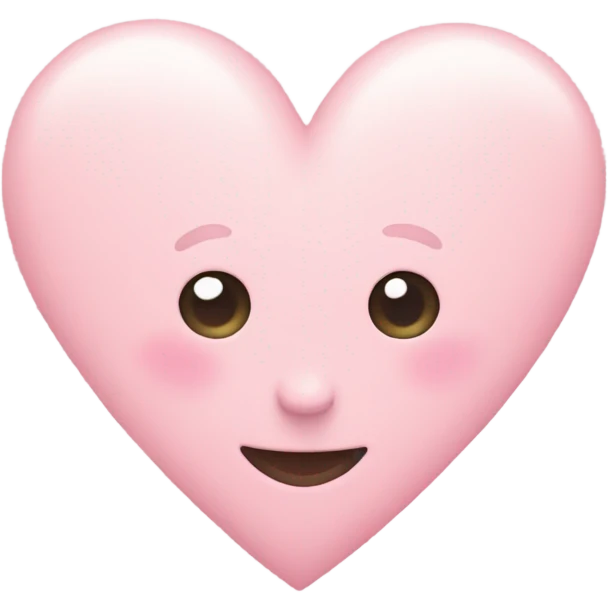 pastel pink heart emoji