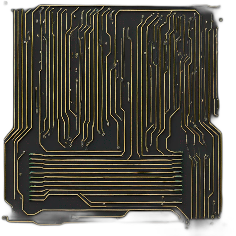 Printed circuit board black stick emoji