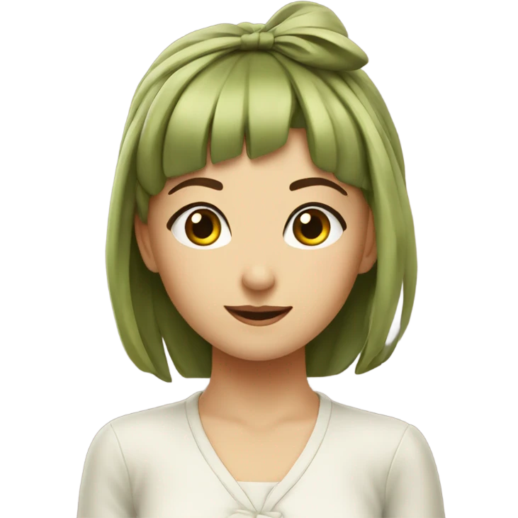 olive bow ￼ emoji