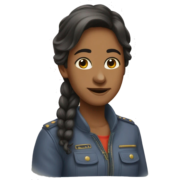 девушка блондинка с кисточкой  emoji