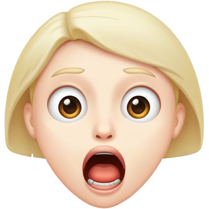 Yikes face emoji