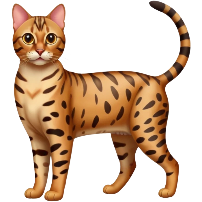 bengal cat full body emoji