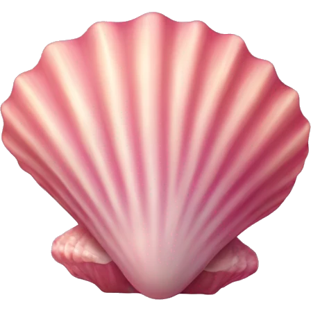Pink sea shell emoji