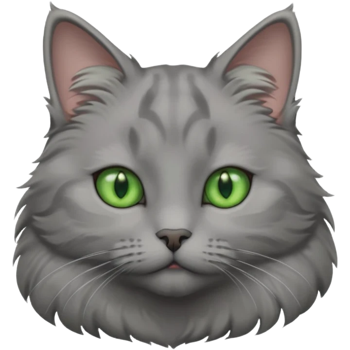 A gray cat emoji