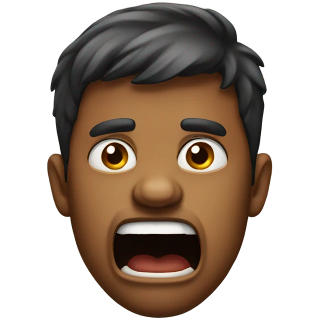 person grunting  emoji