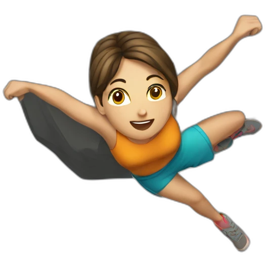indoor bouldering heroine emoji