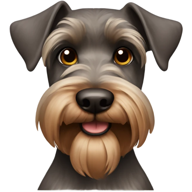 Brown schnauzer emoji