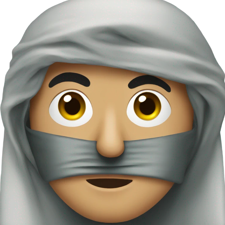 palestinian man wearing his mask  emoji