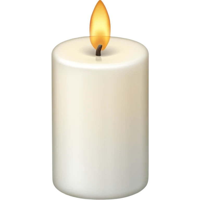 white candle unlit emoji