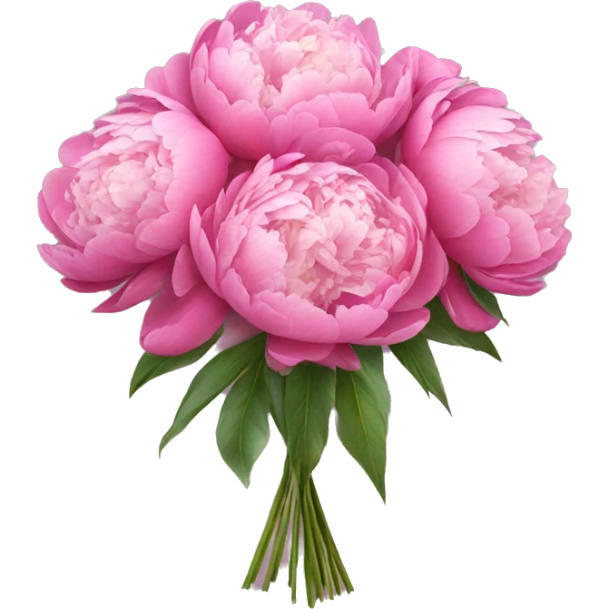 Bouquet of peonies  emoji