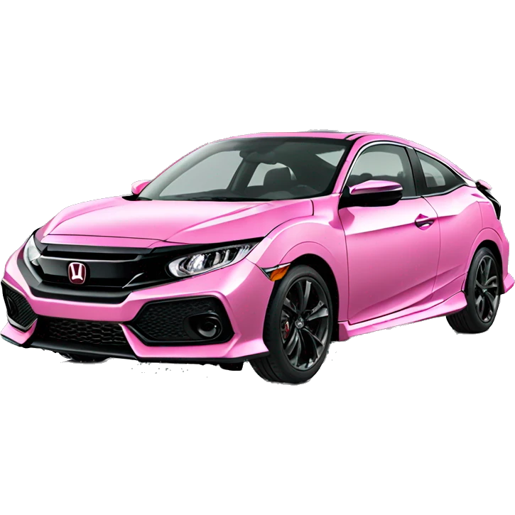 Pink Honda civic sport  emoji