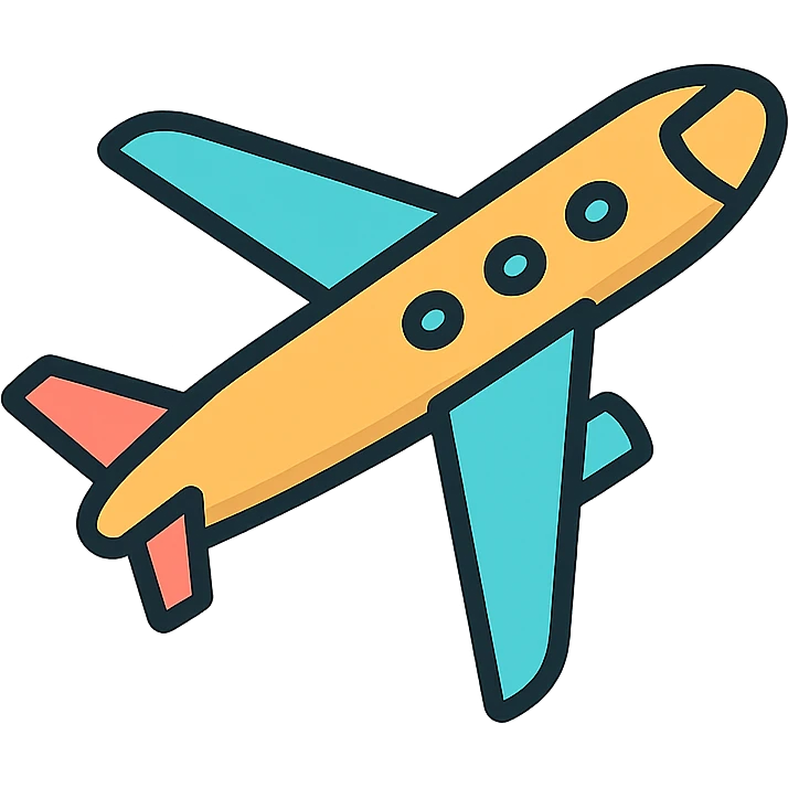 an airplane flying emoji
