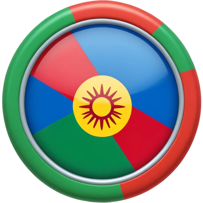 Un emoji de la bandera gitana emoji
