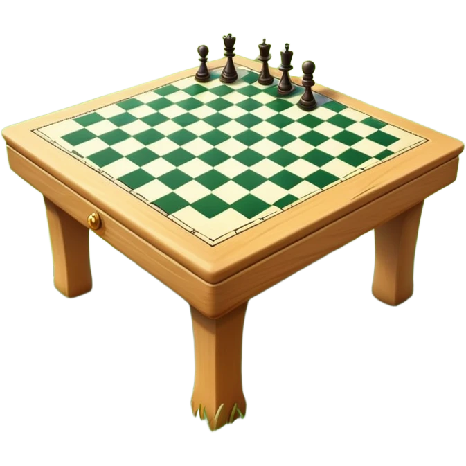 chess table in the grass emoji