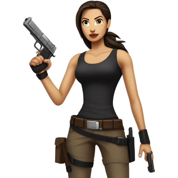 Laura Croft Angelina Jolie emoji