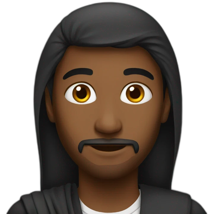 Arab black emoji