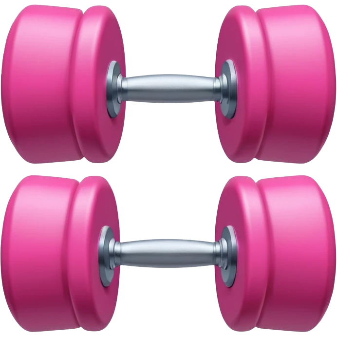 pink dumbbell, single fitness weight emoji