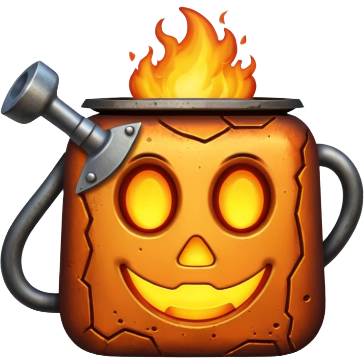 hot iron metal emoji