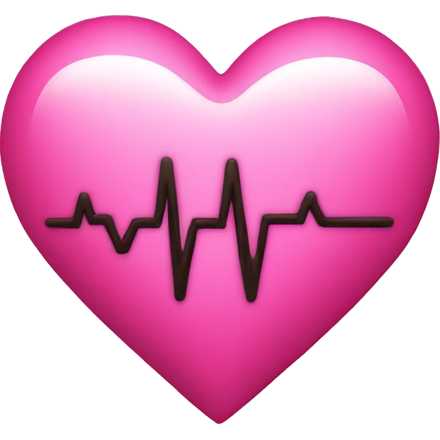 Pink heart beat emoji