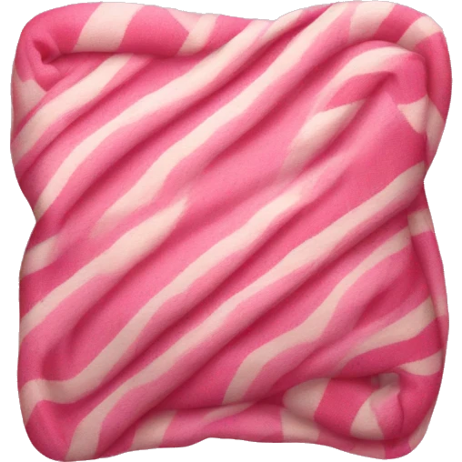 Pink blanket with candy canes  emoji