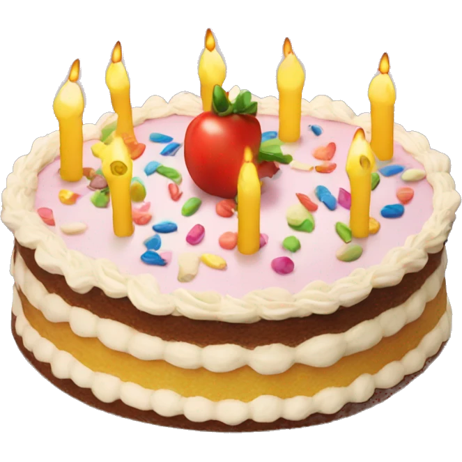 Tarta de cumpleaños  emoji