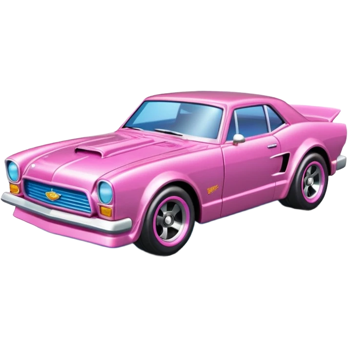 Машинка HotWheels розового цвета в классической упаковке HotWheels. emoji