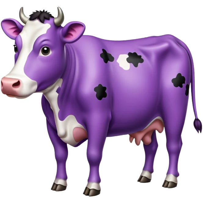 Purple cow emoji