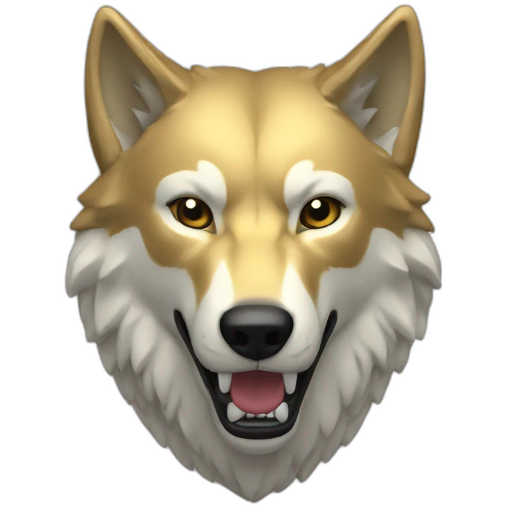 generate trophy with a wolf head emoji