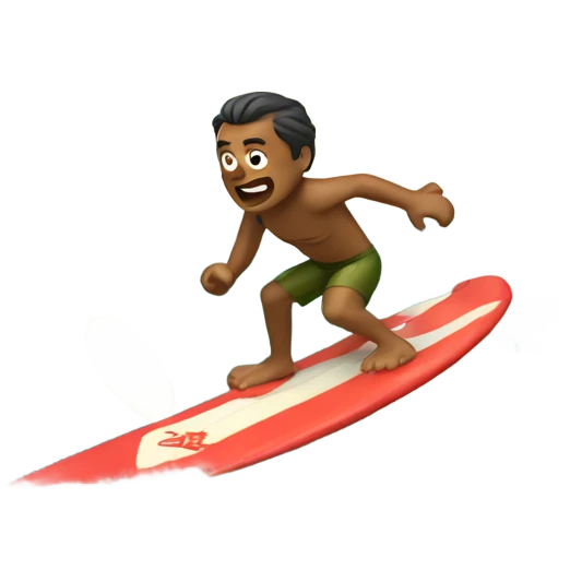 Tubarão surfando  emoji