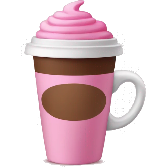 pink coffee emoji