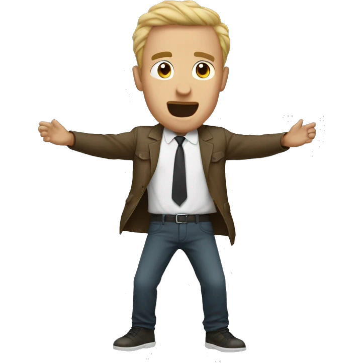 normal man surrendering emoji