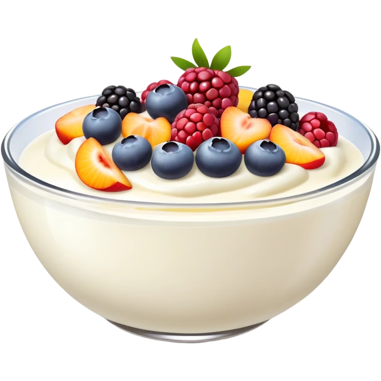 yogurt fruit bowl  emoji