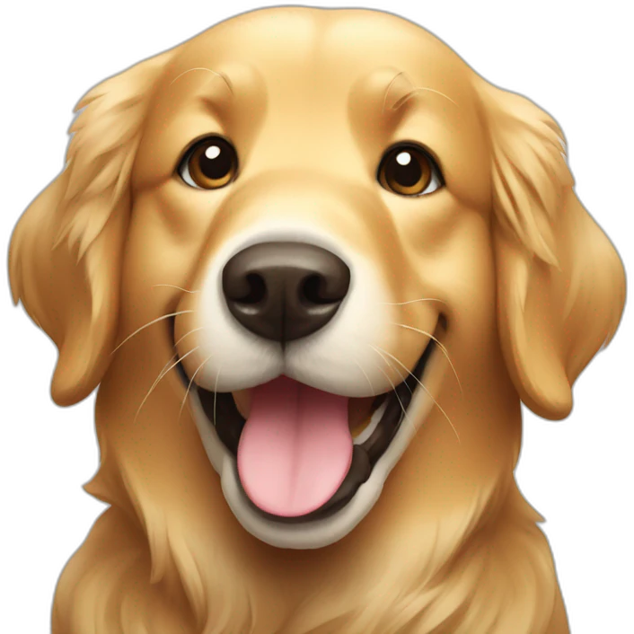 happy golden retriever emoji