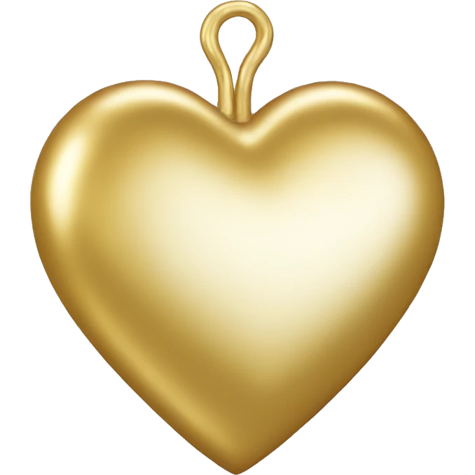 Gold heart  emoji